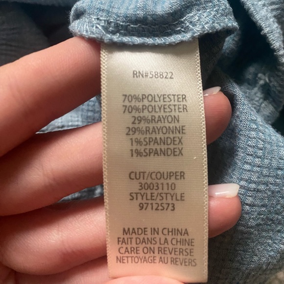 Max Studio Medium Light Blue Summer Top Blouse - Picture 11 of 11